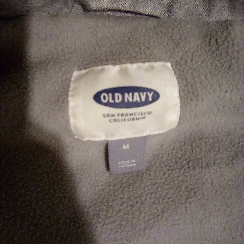 Old Navy Charcoal Fleece Outerwear